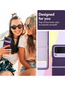 CASEOLOGY NANO POP GALAXY MED FLIP 4 LJUSVIOLET