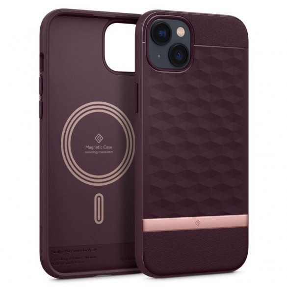 CASEOLOGY PARALLAX MAG MAGSAFE IPHONE 14 PLUS BURGUNDY