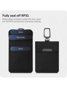 FARADAY CAGE Spigen POUCH NYCKELFRI RFID SIGNAL BLOCKER SVART