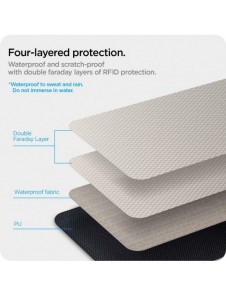 FARADAY CAGE Spigen POUCH NYCKELFRI RFID SIGNAL BLOCKER SVART