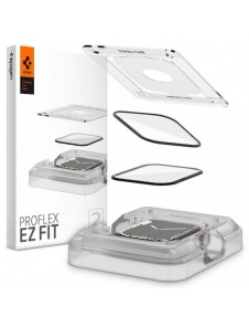 HYBRID GLASS Spigen PROFLEX ”EZ FIT” 2-PACK Apple Watch 7 / 8 (41 MM)