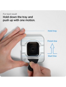 HYBRID GLASS Spigen PROFLEX ”EZ FIT” 2-PACK Apple Watch 7 / 8 (45 MM)