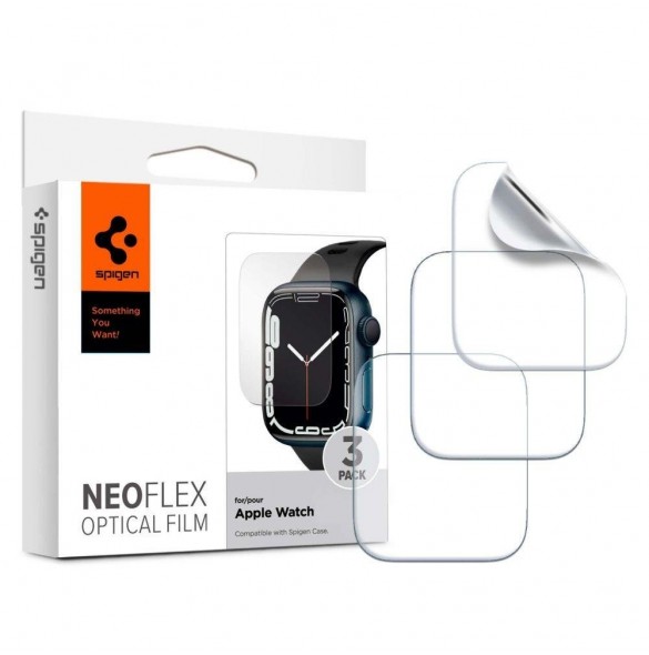 SKYDDSFILM Spigen NEO FLEX 3-PACK Apple Watch 4 / 5 / 6 / 7 / 8 / SE (40 / 41 MM)