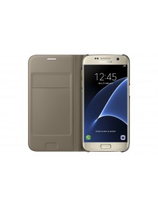 Samsung Galaxy S7 Guld Flip Wallet Cover / Case - EF-WG930PFEGWW