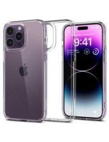 Solid skal till iPhone 14 Pro Spigen Ultra Hybrid - genomskinlig