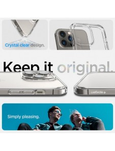 Solid skal till iPhone 14 Pro Spigen Ultra Hybrid - genomskinlig