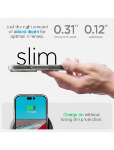 Solid skal till iPhone 14 Pro Spigen Ultra Hybrid - genomskinlig