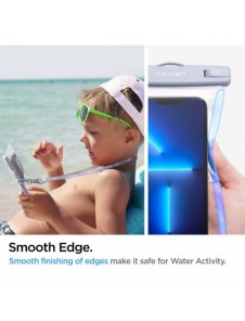 Spigen A601 UNIVERSELL VATTENTÄT FODRAL 2-PACK AQUA BLUE