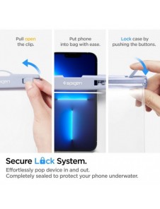Spigen A601 UNIVERSELL VATTENTÄT FODRAL 2-PACK AQUA BLUE