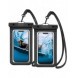 Spigen A601 UNIVERSAL VATTENTÄT FODRAL 2-PACK SVART