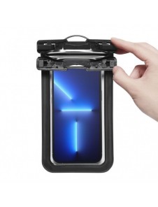 Spigen A601 UNIVERSAL VATTENTÄT FODRAL 2-PACK SVART