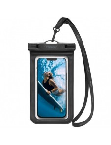 Spigen A601 UNIVERSAL VATTENTÄT FODRAL 2-PACK SVART