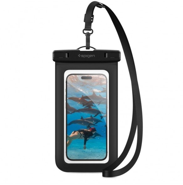 Spigen A601 UNIVERSAL VATTENTÄT FODRAL SVART