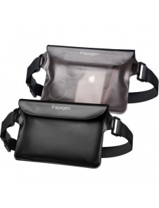 Spigen A620 UNIVERSAL VATTENTÄT MIDJEVÄSKA 2-PACK SVART