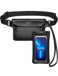 Spigen A621 UNIVERSELL VATTENTÄT FODRAL & MIDJEVÄSKA SVART