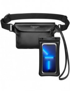 Spigen A621 UNIVERSELL VATTENTÄT FODRAL & MIDJEVÄSKA SVART