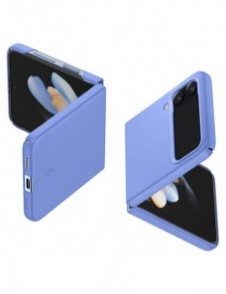 Spigen AIRSKIN GALAXY MED FLIP 4 BLOCKBLOMMA BLÅ