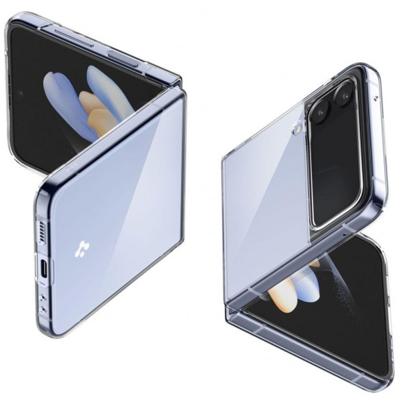 Spigen AIRSKIN GALAXY MED FLIP 4 CRYSTAL CLEAR