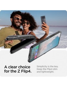 Spigen AIRSKIN GALAXY MED FLIP 4 CRYSTAL CLEAR