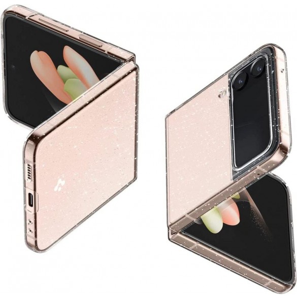 Spigen AIRSKIN GALAXY MED FLIP 4 GLITTERKRISTAL
