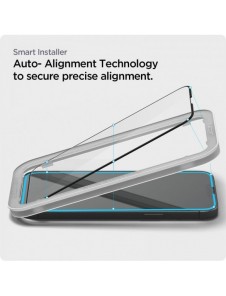 Spigen ALM Glass FC 2st helskärmshärdat glas för iPhone 13 Pro Max med svart ram