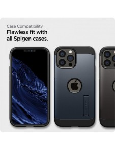 Spigen ALM Glass FC 2st helskärmshärdat glas för iPhone 13 Pro Max med svart ram