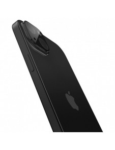 Spigen Glass tR Optik 2 Pack, svart - iPhone 15/15 Plus