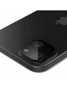 Spigen Glass tR Optik 2 Pack, svart - iPhone 15/15 Plus