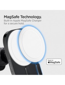 Spigen ITM12W ONETAP PRO 3 MAGNETISK MAGSAFE VENT BILMONTERING TRÅDLÖS LADDARE SVART