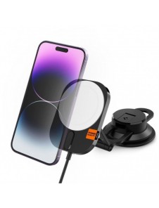 Spigen ITM35W ONETAP PRO 3 MAGNETISK MAGSAFE DASHBOARD BILMONTERING TRÅDLÖS LADDARE SVART