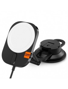 Spigen ITM35W ONETAP PRO 3 MAGNETISK MAGSAFE DASHBOARD BILMONTERING TRÅDLÖS LADDARE SVART