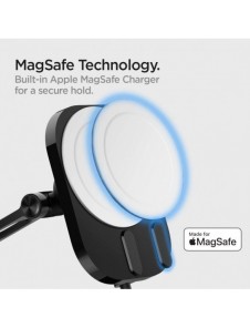 Spigen ITM35W ONETAP PRO 3 MAGNETISK MAGSAFE DASHBOARD BILMONTERING TRÅDLÖS LADDARE SVART
