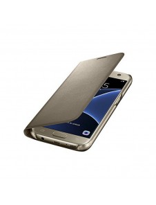 Samsung EF-NG930PFE LED View Cover Vikbart Fodral Till Samsung Galaxy S7 - Guld