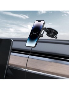 Spigen ITS35W-3 ONETAP PRO 3 MAGNETISK MAGSAFE VINDRUTA OCH DASHBOARD BILMONTERING TRÅDLÖS LADDARE SVART