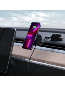 Spigen ITS35W-3 ONETAP PRO 3 MAGNETISK MAGSAFE VINDRUTA OCH DASHBOARD BILMONTERING TRÅDLÖS LADDARE SVART