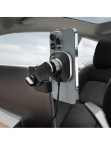 Spigen ITT90W ONETAP MAGNETISK MAGSAFE SKÄRMBILD TRÅDLÖS LADDARE TESLA MODELL 3 / Y / X / S SVART