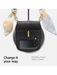 Spigen LIENAR CALIN GALAXY MED FLIP 4 SVART