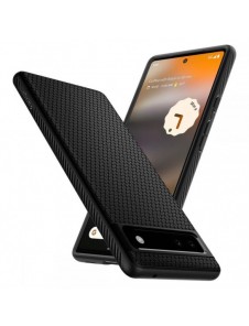 Spigen Liquid Air-fodral Google Pixel 6A svart (20919-0)