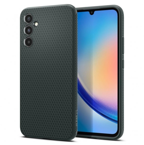Spigen LIQUID AIR GALAXY A34 5G ABYSS GRÖN