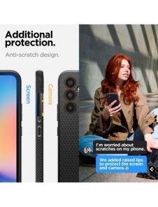 Spigen LIQUID AIR GALAXY A34 5G MATSVART