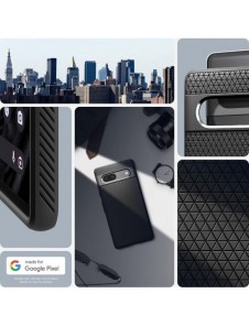 Spigen LIQUID AIR GOOGLE PIXEL 7A MATSVART
