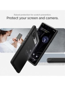 Spigen LIQUID AIR GOOGLE PIXEL 7A MATSVART