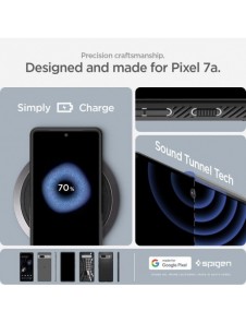 Spigen LIQUID AIR GOOGLE PIXEL 7A MATSVART