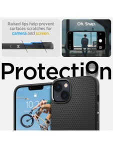 Spigen LIQUID AIR IPHONE 14 PLUS MATSVART