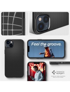 Spigen LIQUID AIR IPHONE 14 PLUS MATSVART