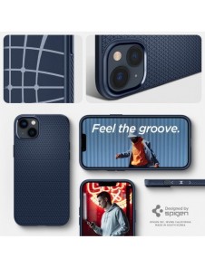 Spigen LIQUID AIR IPHONE 14 PLUS MARINBLÅ