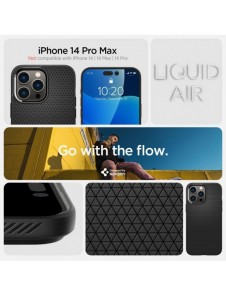 Spigen LIQUID AIR IPHONE 14 PRO MAX MATSVART