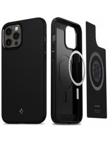 Spigen MAG ARMOR IPHONE 12/12 PRO MATSVART