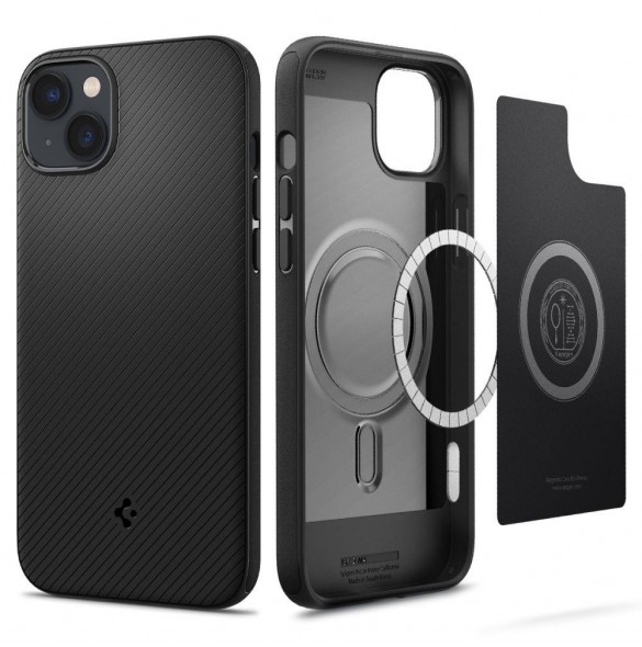 Spigen MAG ARMOR IPHONE 14 MATSVART