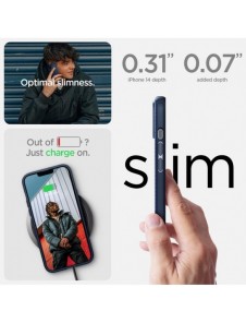 Spigen MAG ARMOR IPHONE 14 PLUS MARINBLÅ